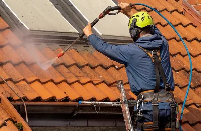Démoussage et hydrofuge de toiture à Requeil